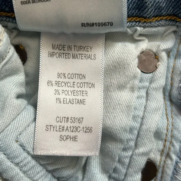 Agolde Sophie Skinny Jean Light Blue 25 - Picture 7 of 8